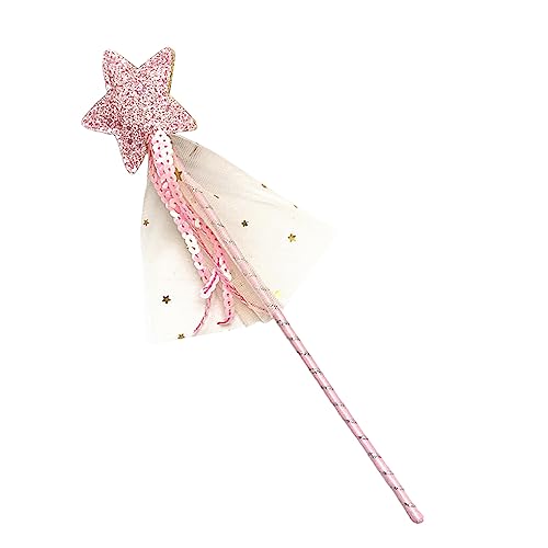 BEALIFE Cat Teaser Kids Sticks Weihnachtskostüm Mädchen Zauberstab Geburtstag Verkleiden Hochzeit Haustierbedarf Modischer Angel Stick, Rosa von BEALIFE