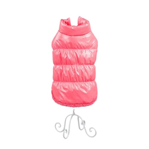 BEALIFE Durchdachte Geschenke für Hunde Diese warmen und bequemen Winter Daunenjacken für Haustiere sind vielseitig einsetzbare, warme Hundekleidung aus Polyester, Rosa, S von BEALIFE