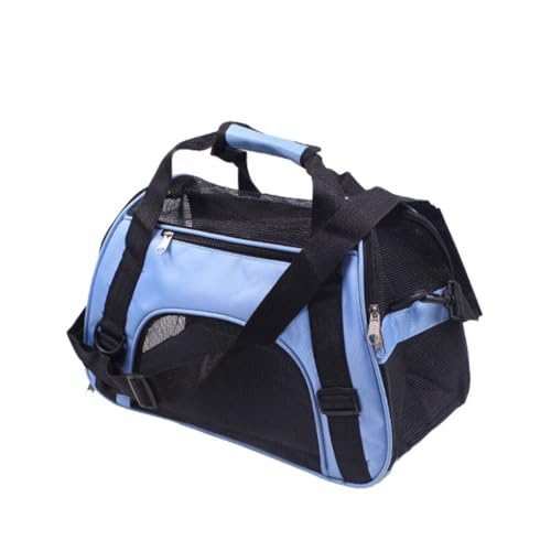 BEALIFE Faltbare Haustier Reisetasche für Welpen, große Kapazität, leicht zu reinigende Hundehandtasche, große Kapazität, Hundetasche, Polyester Katzentasche, Blau, M von BEALIFE