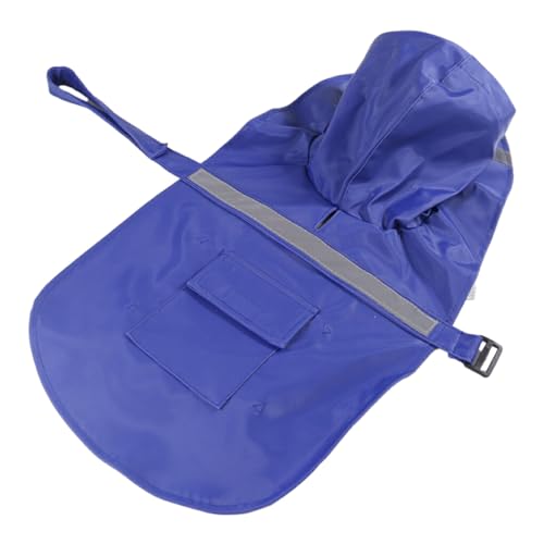 BEALIFE Hund warm und trocken bei jedem Wetter mit wasserdichtem Wintermantel, wasserdichter PU Hundemantel mit hohem Kragen, Blau, XS von BEALIFE