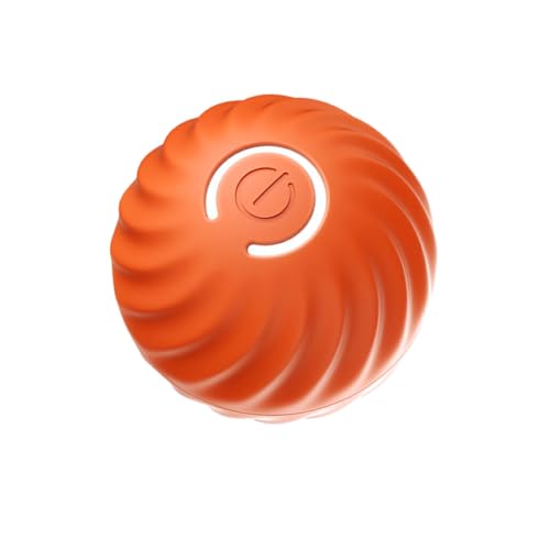 BEALIFE Intelligenter, Sich selbst bewegender Ball, revolutionär für aktive Haustiere, Intensive Aktivität, intelligenter, Sich selbst bewegender TPR Ball mit 2 Modi, Orange von BEALIFE