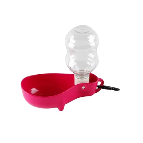 BEALIFE Tragbare Haustier Wasserflasche, leicht und langlebig, Outdoor Abenteuer, ABS, tragbarer Wasserspender für Hunde, Heimtierbedarf, Rot von BEALIFE