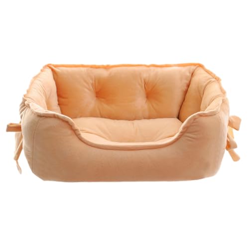 BEALIFE Wasserdichtes Haustierbett, pelziger Freund, trockenes und bequemes, waschbares Hundebett, Hundehütte aus Polyester, Zwei Größen zur Auswahl, Khaki, S von BEALIFE