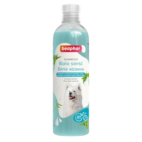 BEAPHAR Szampon do Białej Ssierści dla Psów Shampoo für Hunde, 250 ml von BEAPHAR