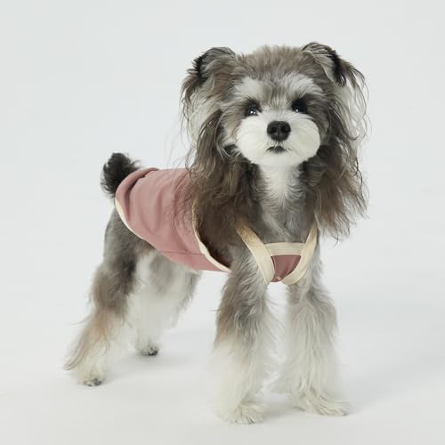 Atmungsaktive Hundekleidung, Sonnenschutzkleidung für den Sommer für Haustiere, geeignet für Schnauzer, Bichon, Malteser (L/7-9kg,lila) von BEAUTYMONKEY.K