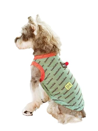 Haustierkleidung für kleine Hunde, Sommerkleidung, Sonnenschutz, Netzweste, geeignet für Schnauzer, Teddy (2-Brust37cm-2-3kg,Grün) von BEAUTYMONKEY.K