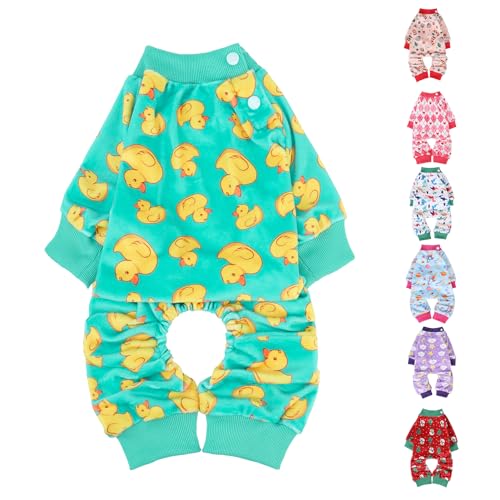 BEAUTYZOO Dehnbarer Hunde-Pyjama für große Hunde, samtweich, Frühlings- und Sommer-Hundekleidung für Mädchen und Jungen, Kragen, verstellbarer Overall, Pyjama, Einteiler, Outfit, Katze, Jammies, von BEAUTYZOO