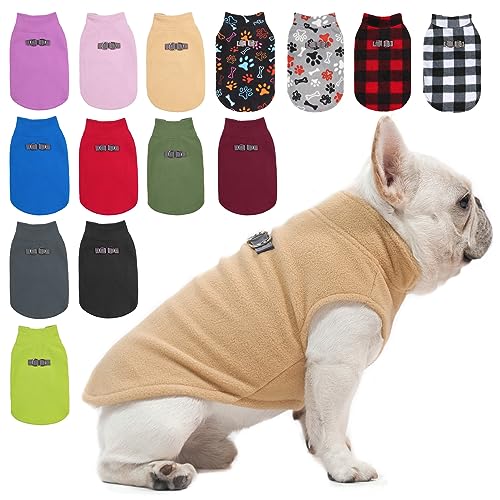 BEAUTYZOO Hunde-Fleeceweste Pullover Winterjacke für kleine und mittelgroße Hunde mit D-Ring Leine Kaltwettermantel Hoodie für XS S M Hunde Junge oder Mädchen von BEAUTYZOO