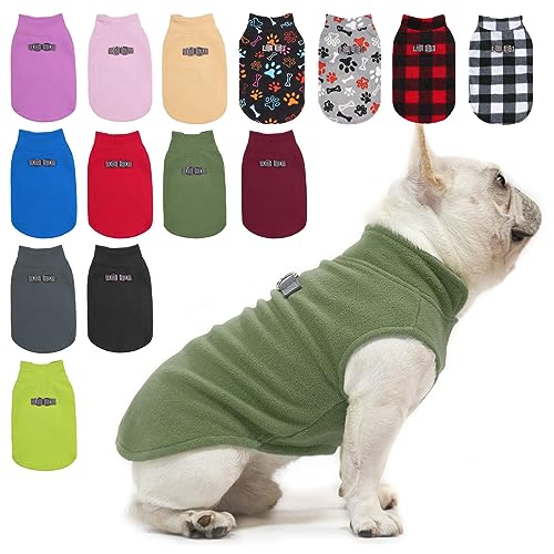 BEAUTYZOO Hundejacke Hundekleidung Hunde-Fleeceweste Pullover Winterjacke für kleine und mittelgroße Hunde mit D-Ring Leine Kaltwettermantel Hoodie für XS S M Hunde Junge oder Mädchen von BEAUTYZOO