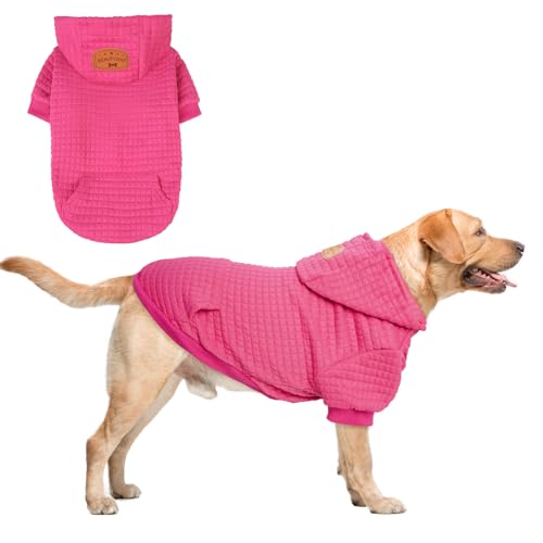 BEAUTYZOO Hunde-Kapuzenpullover für kleine, mittelgroße und große Hunde, Winter, Herbst, warme Hundekleidung für Welpen, S, M, Hunde, Mädchen, Jungen, Hundepullover, Hemd, Hoodies mit Tasche, von BEAUTYZOO