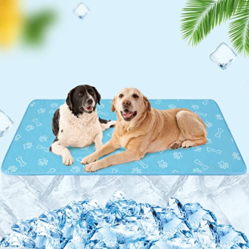 BEAUTYZOO Hunde-Kühlmatte, Haustier-Hund, selbstkühlendes Pad für Kätzchen, Welpen, Eisseide, waschbar, Sommer-Kühlmatte für Haustiere, Hunde und Katzen von BEAUTYZOO