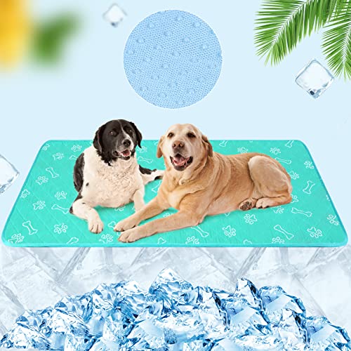 BEAUTYZOO Hunde-Kühlmatte, Haustier-Hund, selbstkühlendes Pad für Kätzchen, Welpen, Eisseide, waschbar, Sommer-Kühlmatte für Haustiere, Hunde und Katzen von BEAUTYZOO