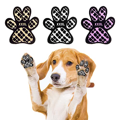 BEAUTYZOO Rutschfeste Hundepfotengriffe, Traktionspads, 36 Stück, Hundepfotenschutz, Zehenschutz, rutschfest, für kleine, mittelgroße und große ältere Hunde auf Hartholzböden, Verletzungsschutz für schwache Pfoten von BEAUTYZOO