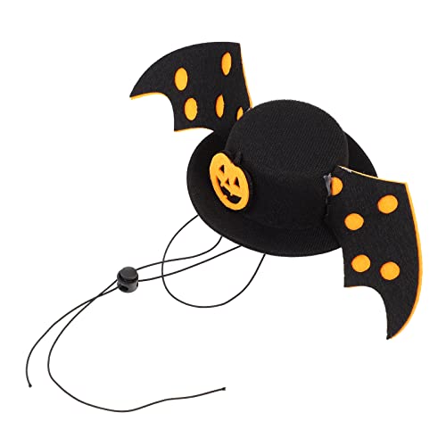 Halloween Kürbis Fledermaus Hundehut Halloween Cosplay Dress Up Hut Halloween Kostüm Hut von BEBALETY