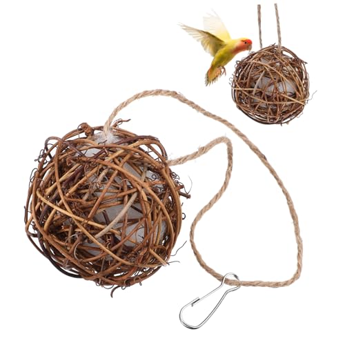 BEBEMOKO Einzigartiges Kolibri-Nest für Gartenvogel-Ballnest-Material für den Außenbereich Schlaftasche Nisthaus- von BEBEMOKO