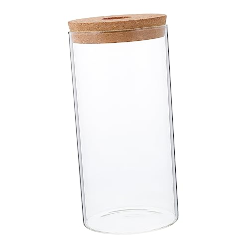 BEBEMOKO Desktop Sukkulenten Flasche Zylindrisch Hoch Borosilikatglas Eco Flasche für Kreative DIY Mikro-Landschaft Terrarium und Moospflanze Dekoration Kein Licht enthalten von BEBEMOKO