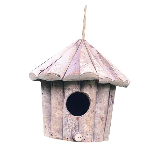 BEBEMOKO Hängendes Vogelhaus Rundes Kreatives Vogelnest Für Den Garten Oder Balkon Dekoratives Anti Korrosives Design Für Wildvögel Ideal Als Deko Für Zuhause Oder Outdoor von BEBEMOKO