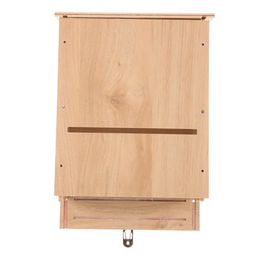 BEBEMOKO Handgefertigte Fledermausbox aus Holz, für den Außenbereich, Fledermaus-Unterschlupf, für Garten, Hof, Innenhof, Dekoration, Fledermaus-Lebensraum, langlebig, Fledermausnest, Fledermaushäuser von BEBEMOKO