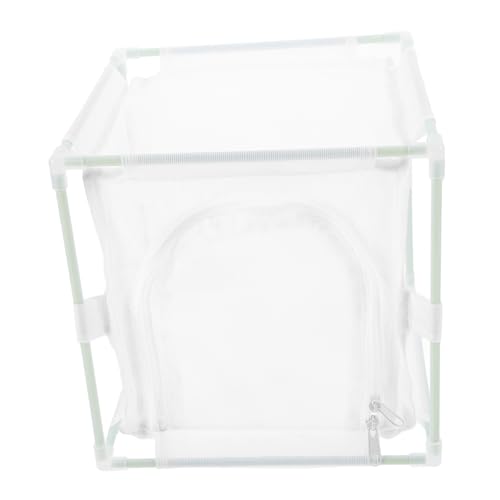 Insektenkäfig Schmetterlingsgehege Für Draußen Tiere Terrarium Netzkäfig Für Schmetterlingshabitate Käfige Sammeln Cricket-Keeper Brutlebensraum Für Tiere Lebensraum Käfig Weiß PVC BEBEMOKO von BEBEMOKO