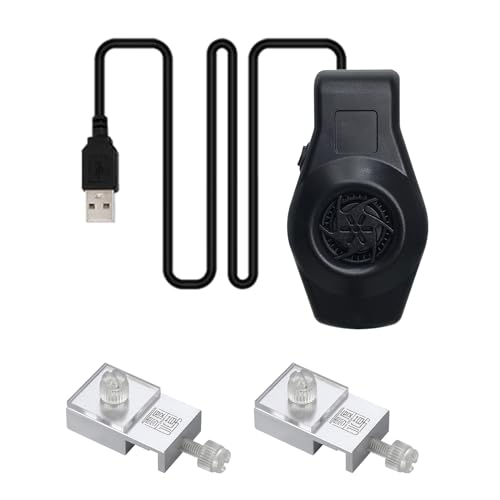 BEBIKR Aquarium-Kühlventilator, Clipons, Haushalts-Aquarien, Luftzirkulatoren, USB-Luftgerät, AntiJumpNet-Clip für Aquarien, USB-Fischtanks von BEBIKR