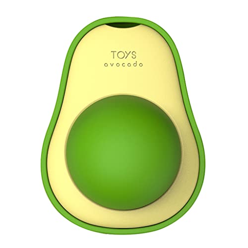 BEBIKR Wandspielzeug Avocado Ball Spielzeug Zähne Natürlich Sicher Wand Leckereien Drehbar Kauen Für Spielzeug Silvervine Für Katzen von BEBIKR