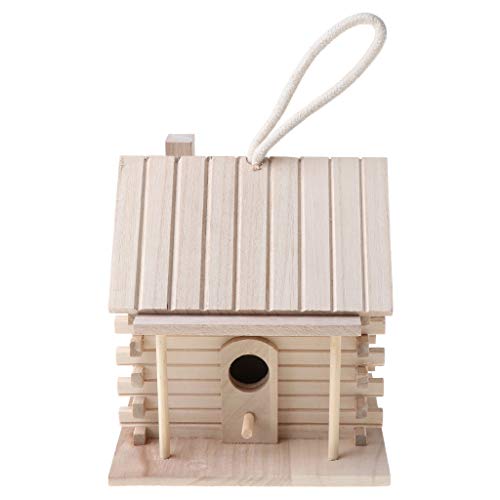 Holz Vogelhaus Warm Vogelzuchtbox Outdoor Nest Haustier Spielzeug Eichhörnchen Kegel von BEBIKR