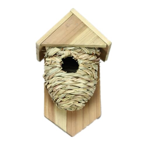 Kolibri-Käfig Unterschlupf Ständer Nest Käfig Klettern Gewebter Nistkasten Vogelhaus Kolibri Nest für draußen Vogelnest von BEBIKR