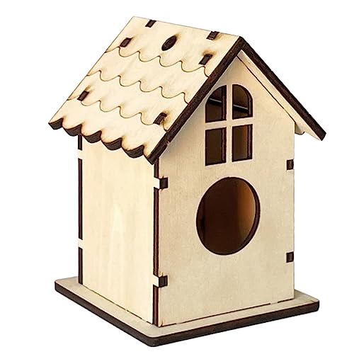 Papageienkäfig Haus Käfig Nistkasten Nest Käfig Stehende Verstecke Zubehör Vogel Outdoor Nistkasten für Vogel Papagei Papagei Käfig Spielzeug von BEBIKR