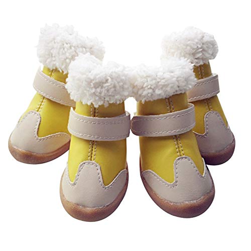 BECCYYLY Pet Bootssmall Dog Shoes Winter Snow Boots Dog Waterproof Pet Shoes von BECCYYLY