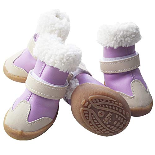 BECCYYLY Pet Bootssmall Dog Shoes Winter Snow Boots Dog Waterproof Pet Shoes von BECCYYLY