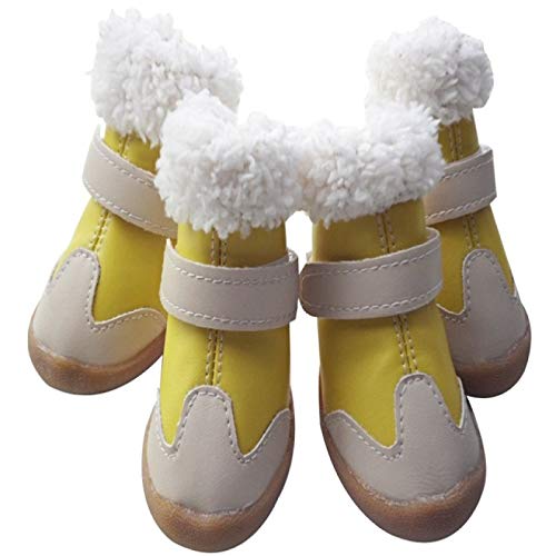 BECCYYLY Pet Bootssmall Dog Shoes Winter Snow Boots Dog Waterproof Pet Shoes von BECCYYLY