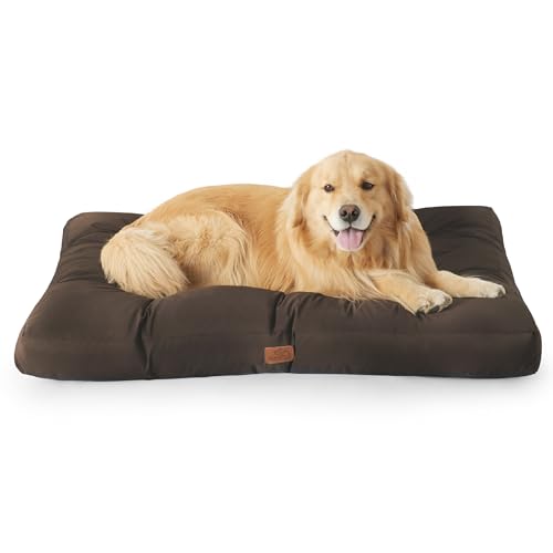 BEDSURE Hundekissen Grosse Hunde waschbar - 111x89cm hundematratze XXL für große, mittelgroße Hunde Outdoor gepolstert Hundematte braun in 10cm Höhe BEDSURE Hundekissen Grosse Hunde waschbar - 111x89cm hundematratze XXL für große, mittelgroße Hunde Outdoor gepolstert Hundematte braun in 10cm Höhe von BEDSURE