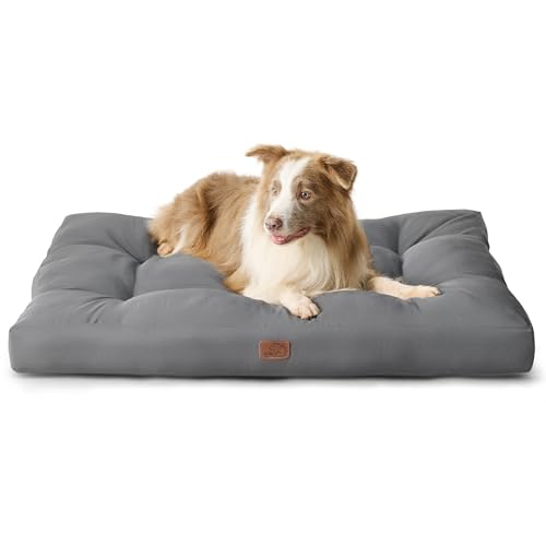 BEDSURE Hundekissen große Hunde waschbar - 111x89cm hundematratze XXL für große, mittelgroße Hunde Outdoor gepolstert Hundematte grau in 10cm Höhe, groß XL Hundebett für Haustiere BEDSURE Hundekissen große Hunde waschbar - 111x89cm hundematratze XXL für große, mittelgroße Hunde Outdoor gepolstert Hundematte grau in 10cm Höhe, groß XL Hundebett für Haustiere von BEDSURE