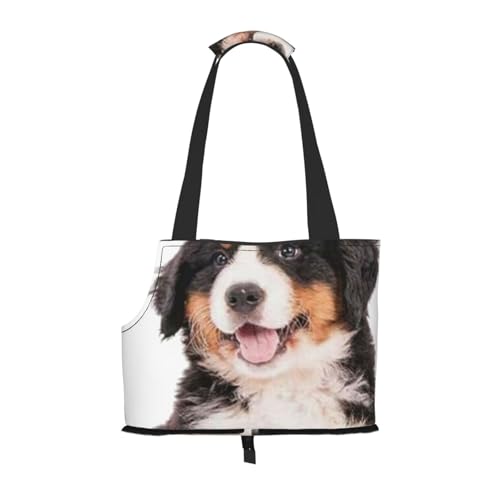 Tragetasche für Haustiere, tragbare Reise-Hundehandtasche mit Sicherheits-Metallschnalle für U-Bahn-Wanderungen, Berner Sennenhund Tragetasche für Haustiere, tragbare Reise-Hundehandtasche mit Sicherheits-Metallschnalle für U-Bahn-Wanderungen, Berner Sennenhund von BEEOFICEPENG
