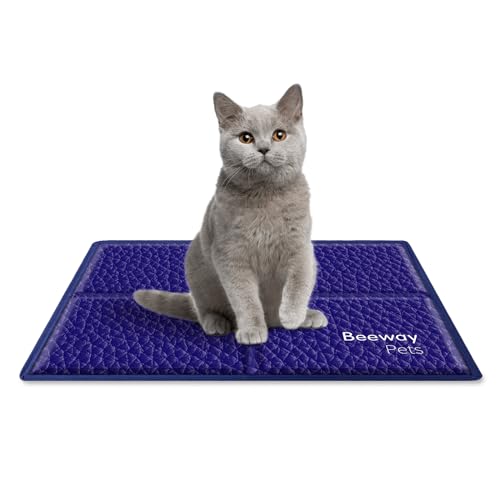 BEEWAY kühlmatte für Hunde, Kratzfeste aluminiumfolien Material, Kühlmatte für Haustiere, Gelpad für Hunde und Katzen im heißen Sommer – 40x30 cm von BEEWAY