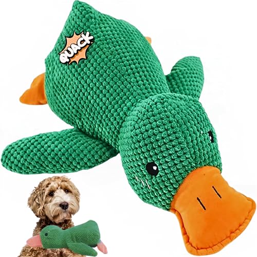 BEGA PET The Mellow Dog Toys Beruhigende Ente Hundespielzeug – Beruhigendes Plüsch für aggressive Kauer, Quacksalber, Quacksalber, interaktive Enten für drinnen und draußen, robust, 45 cm von BEGA PET