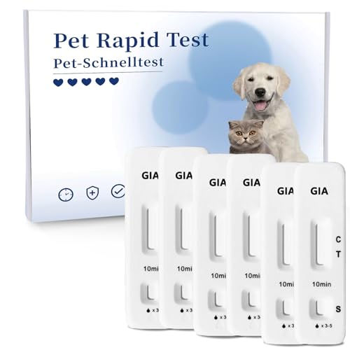 BELABB® Giardien Schnelltest für Hund & Katze, 6 Tests Für Hunde & Katzen bei Giardia von BELABB