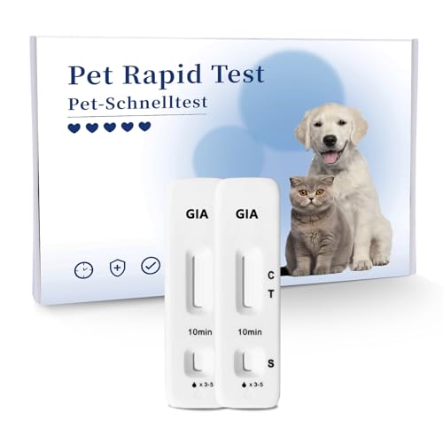 BELABB® 2 x Giardien Schnelltest Hund & Katze Test-Sets,2 Tests Für Hunde & Katzen bei Giardia von BELABB