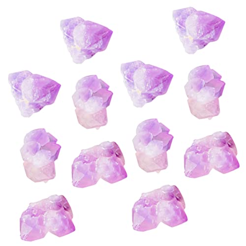 BELLIFFY 1 Packung Natürliches Erz Fisch Aquarium Dekoration Aquariensteine Amethyst Natur Rau Figur Ziersteine ​​für Pflanzgefäße Amethyststein Duftdiffusorsteine Geode Kristall Violett von BELLIFFY