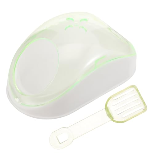 BELLIFFY 1 Set Sandbad Meerschweinchen Badebox Haustier Duschraum Hamster Katzentoilette Grüne Farbe Einfacher Ersatzdeckel von BELLIFFY