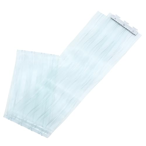 BELLIFFY 1 Satz PVC-türvorhang Transparenter Vorhang Für Badewanne Ersatz Für Transparente Hundetürklappe Türvorhang Für Das Klassenzimmer Windisoliervorhang Winddichter Vorhang Sky-Blue von BELLIFFY