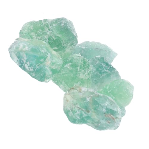 BELLIFFY 1 Set Grüne Fluorit Dekoration Cabbing Fluorit Aquarium Dekor Rauer Chakra Edelstein Fluorit Rohkristalle Reikis Stein Aquariensteine Fluorit Felsen Skulptur von BELLIFFY