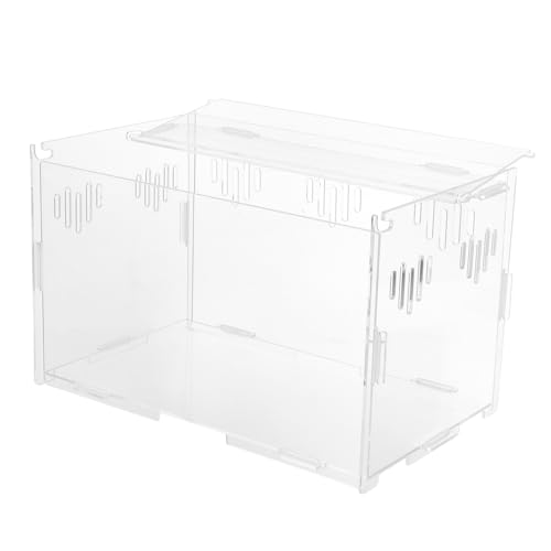 BELLIFFY 1pc Schlange Box Terrarium Gehäuse Reptil Fütterung Container Montiert 25x15x15 von BELLIFFY