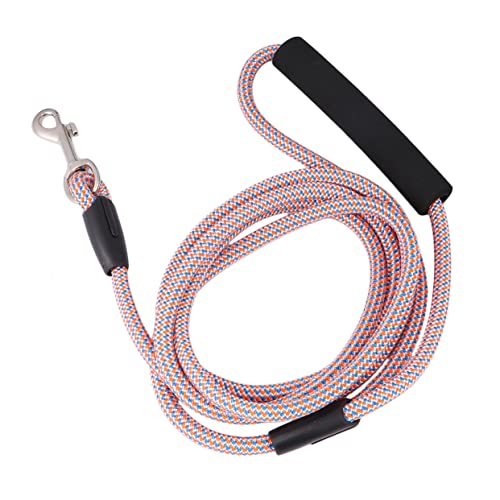 BELLIFFY 1 Stück Robuste Polyester Zugseil Hundeleine Rosa Ideal Als Trainingsleine Für Hunde Freihandleine Mit Ruckdämpfer Heimtierbedarf Für Sicheres Gassi Gehen von BELLIFFY