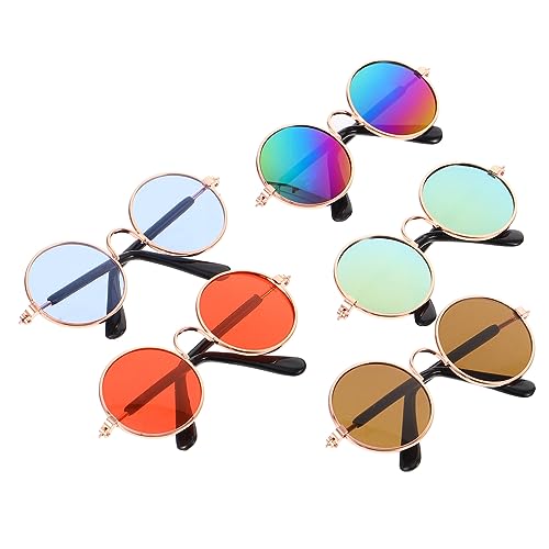 BELLIFFY 10 STK Haustier Brille Hunde Cosplay-Zubehör modische Pet-Brille Hund Schattierungen Hund Auge Hunde Sonnenbrille hundesonnenbrille Sonnenbrillen für Hunde Haustierbrillen Metall von BELLIFFY