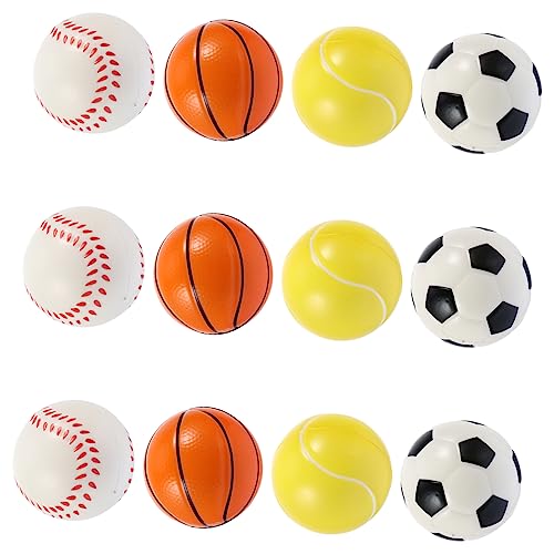 BELLIFFY 12St Spielzeugball für Haustiere stressabbau Spielzeug dekompressionsspielzeug Bälle für kleine Hunde Trainingsbälle für Hunde Hündchenspielzeug für Kinder Haustier-Pu-Ball von BELLIFFY