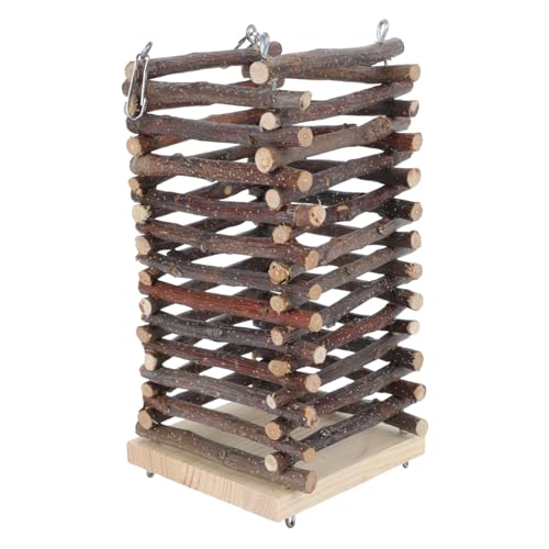 BELLIFFY 1Stk Futterstelle für Kaninchengras Futterspender tierisches Accessoire Hasenfressgestell Zubehör für Tierkäfige Hasen Heuraufe Heuhalter für Hasen Hasengrasregal Feeder-Rack Holz von BELLIFFY