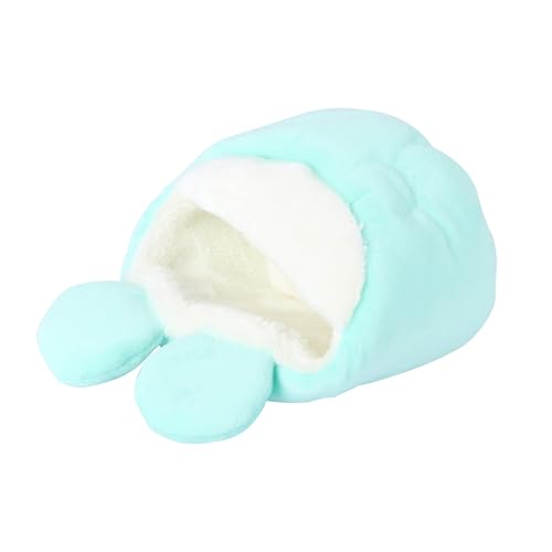 BELLIFFY 1pc Hamster Bett Meerschweinchen Bett Tunnel Haustier Den Flanell Und Tropf Kunststoff Tuch Warme Nest Für von BELLIFFY