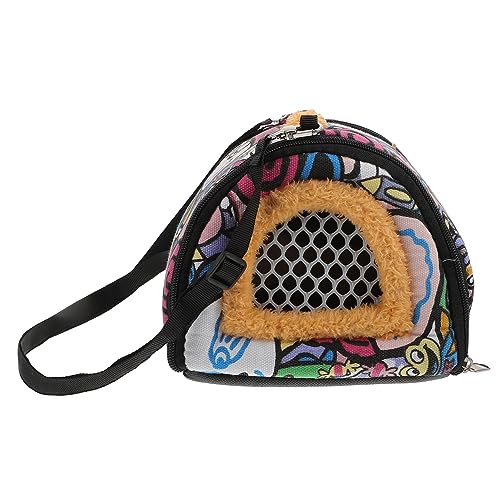 BELLIFFY Outdoor Meerschweinchen Beutel Hamster Reisetasche Haustier Mini Tasche Plüsch Canvas Komfortable Haustier Träger Rucksack von BELLIFFY