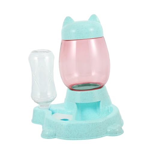 BELLIFFY 1Stk Katzenfutter Futterspender für Katzen Automatische Tränke für Haustiere pet Feeder Katzen wasserspender Automatischer Wasserspender für Katzen Hundefutter Plastik Blue von BELLIFFY